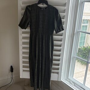 Amazon Dark Green Long Sleeve Dress